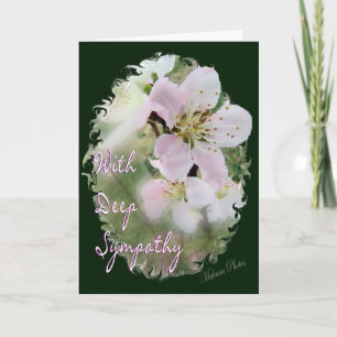 Peach Blossom Sympathy card