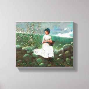 Peach Blossoms (1878) Canvas Print