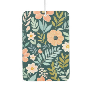 Peach, Blue and Green Boho Whimsical Air Freshener