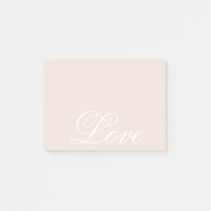 Peach Blush Love Always Wedding Post-it Notes