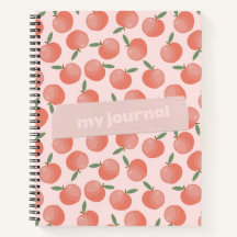Peach Blush Pink Personalized Journal Notebook