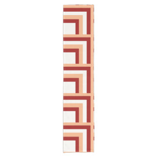 Peach bricks short table runner