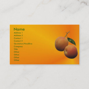 Peach Business Card