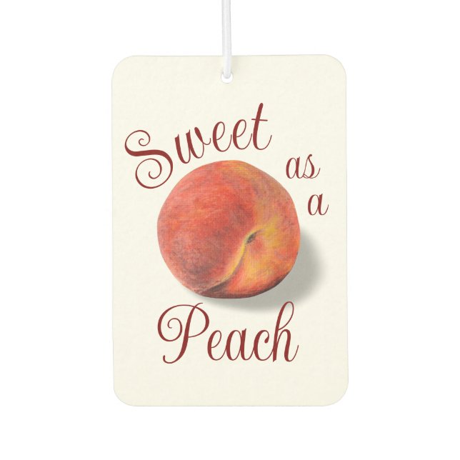 Peach Car Air Freshener (Front)