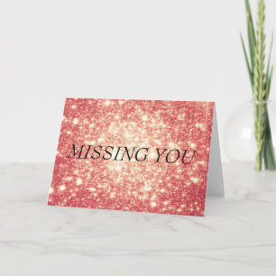 Peach Champagne Stars Card