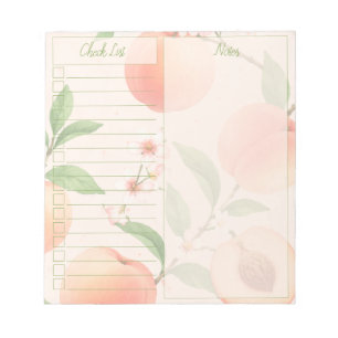 Peach (Check List) Notepad