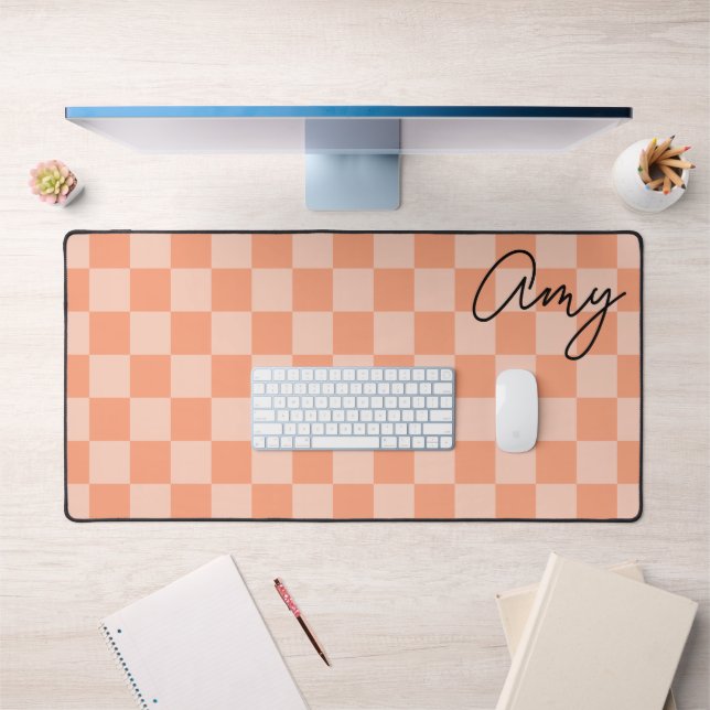 Peach Checkers Nom de la monoline (Bureau 1)