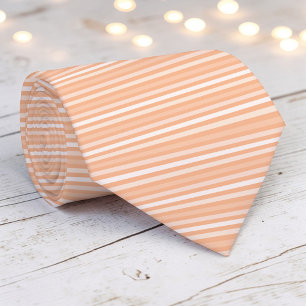 Peach Colour Stripes Necktie