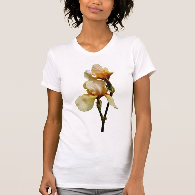 Peach Coloured Irises T-Shirt (Front)
