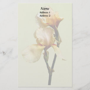 Peach Coloured Irises Wedding Products Stationery