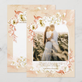 Peach Coral Floral PHOTO MERCI