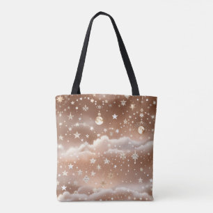 Peach Cream Moon Soft Warm Aesthetic Tote Bag