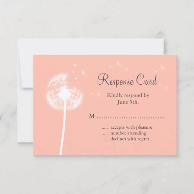 Peach Dandelion RSVP (Devant)