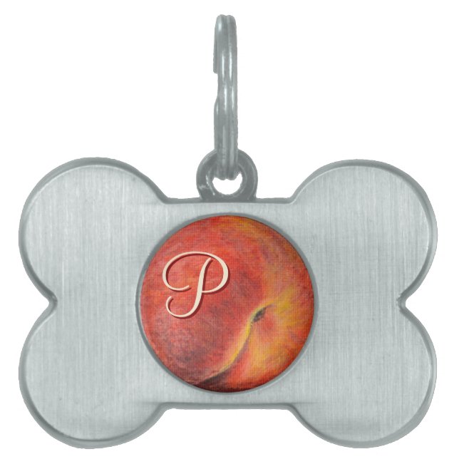 Peach Dog Tag (Front)