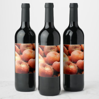 Peach Doughnuts Wine Label