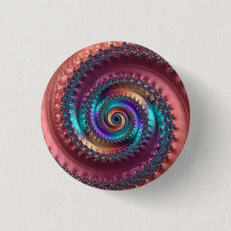 Peach Dreams 1 Inch Round Button