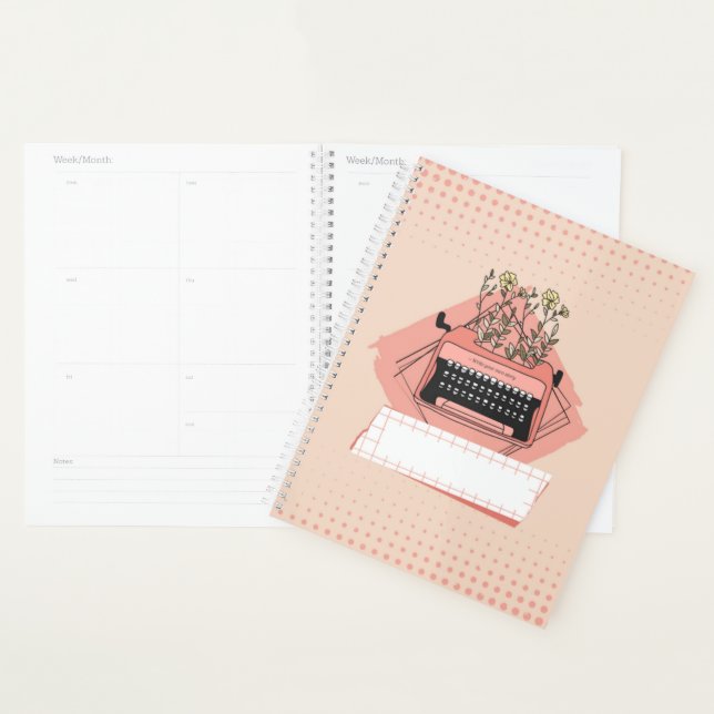 Peach elegant planner (Display)