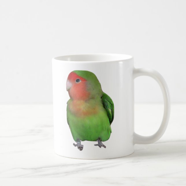 Peach-faced Lovebird Coffee Mug (Right)