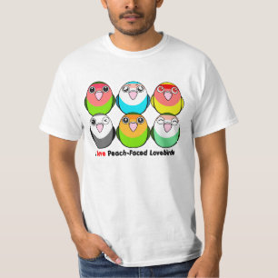 Peach-faced lovebirds T-Shirt