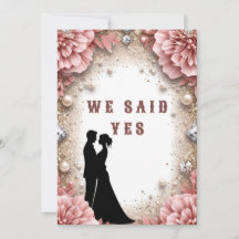 🌸 Peach Floral Gold Wedding Spring Theme 💖