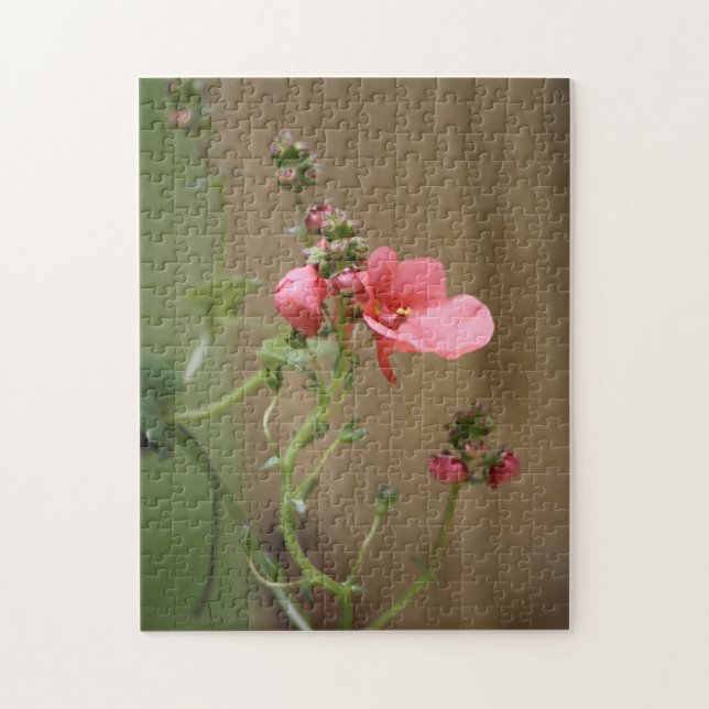 Peach Floral Puzzle (Vertical)