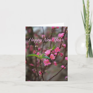 Peach Flower Hoa Đào Happy New Year Xuan At Ty Card