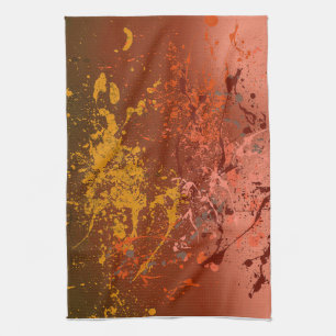 Peach Flurry Kitchen Towel