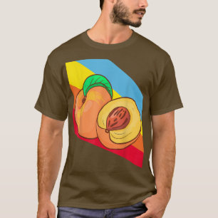 Peach Food Vegan Vegetarian T-Shirt