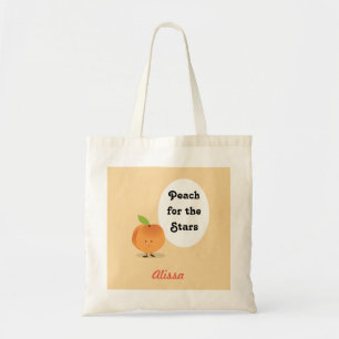 Peach for the Stars   Basic Tote