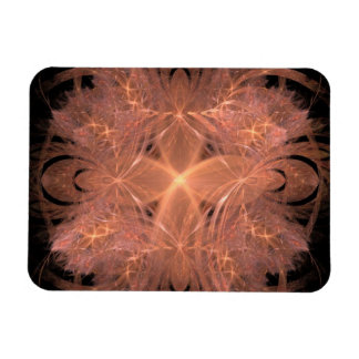 Peach Fractal Magnet