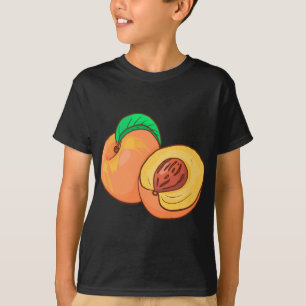 Peach Fruit Food Vegan Vegetarian T-Shirt