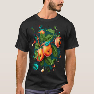 Peach Fruit Gardening Veggies Cute Men Women T-Shirt