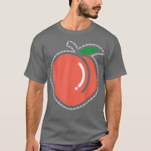 Peach Fruit Lover Vegan Vegetarian Healthy 1066 T-Shirt