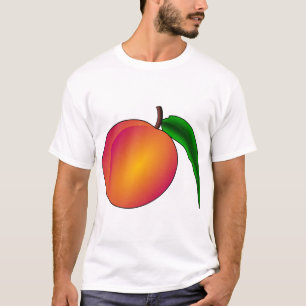 Peach Fruit Nectarine Plant Nature Healthy Sweet T-Shirt