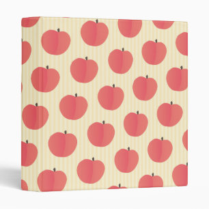 Peach Fruit Pattern Binder