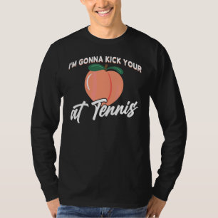 Peach Fruit Print Apricot Peachy Gonna Kick At Te T-Shirt