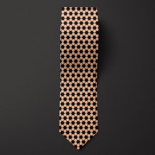 Peach Futbol Soccer Ball Pattern Tie