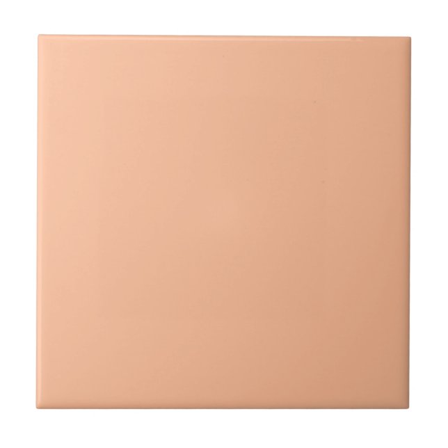 Peach Fuzz Ceramic Tile (Front)
