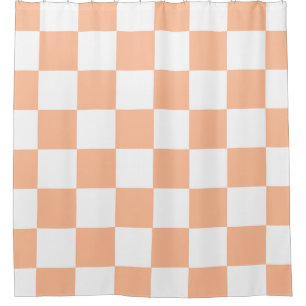Peach Fuzz Chequered Gingham Pattern