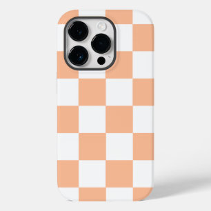 Peach Fuzz Chequered Gingham Pattern Case-Mate iPhone 14 Pro Case