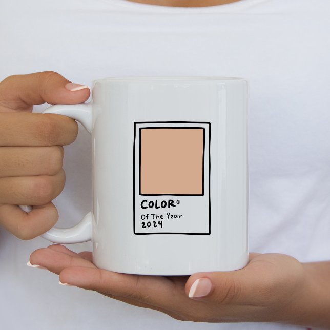 Peach Fuzz Colour of the Year 2024 Coffee Mug (Creator Uploaded)