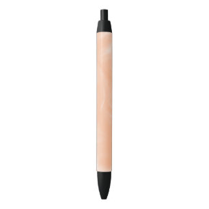 Peach Fuzz Colour Watercolor Abstract Blur Pattern Black Ink Pen