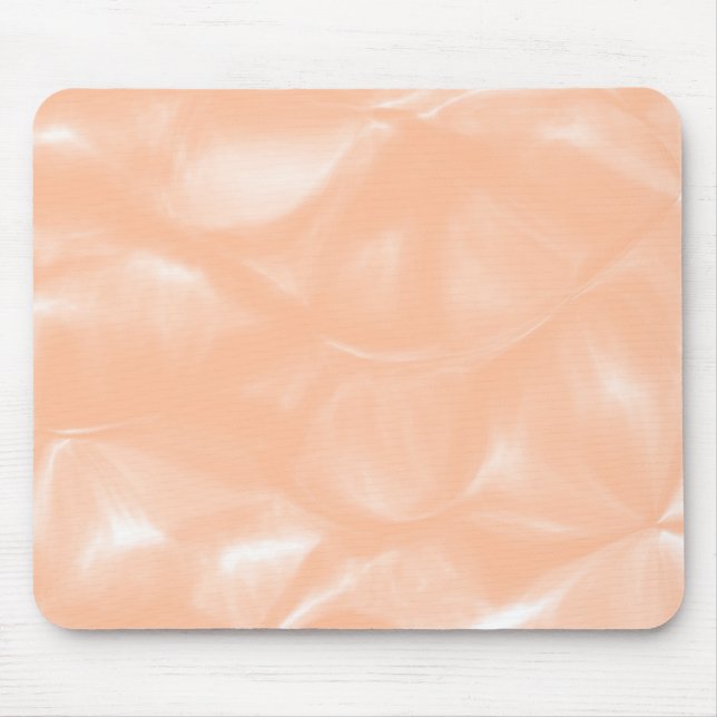 Peach Fuzz Colour Watercolor Abstract Blur Pattern Mouse Pad (Front)