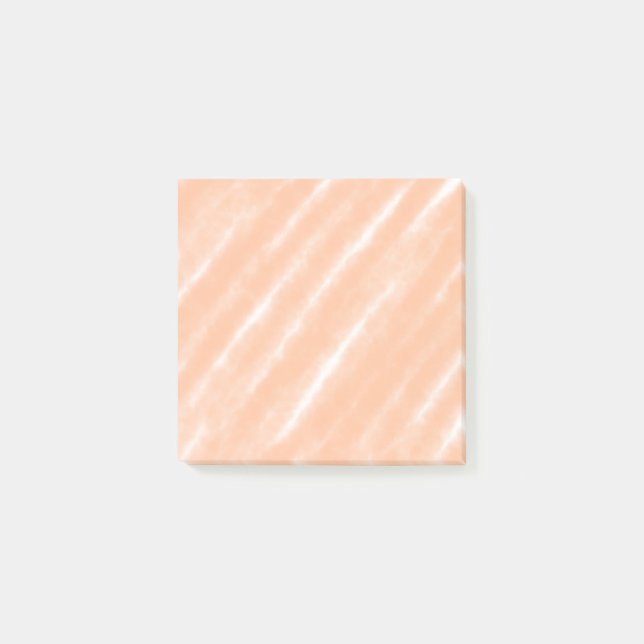 Peach Fuzz Colour Watercolor Abstract Pattern Post-it Notes (Front)