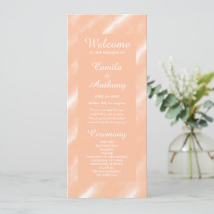 Peach Fuzz Colour Watercolor Abstract Pattern Program
