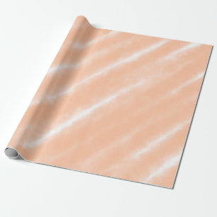 Peach Fuzz Colour Watercolor Abstract Pattern Wrapping Paper
