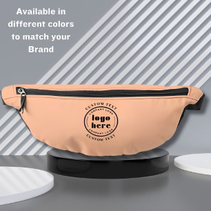 Peach Fuzz Company Logo Business Promotional Fanny Pack
