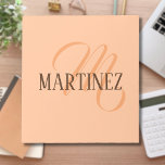 Peach Fuzz Elegant Personalized Name  Notepad<br><div class="desc">Trendy Colour Peach Fuzz and Elegant Personalized Name and Monogram.</div>