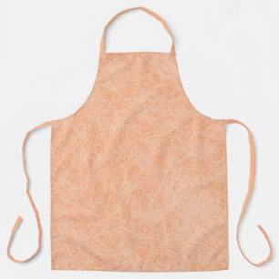 Peach Fuzz Faux Leather  Apron