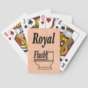 Peach Fuzz Faux Leather  Playing Cards
